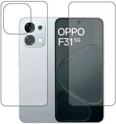 AKSHUD Front and Back Tempered Glass for OPPO F31 5G, oppo F31 5G(Pack of 1)