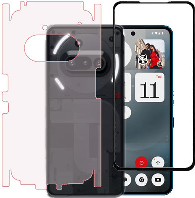 ECMERED Front and Back Tempered Glass for Nothing Phone (3a)(Pack of 1)