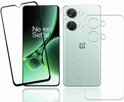 S9HUB Front and Back Tempered Glass for ONEPLUS NORD 3 5G(Pack of 3)