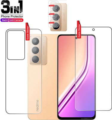 Clickbit Front and Back Tempered Glass for Realme P3x 5G(Pack of 3)