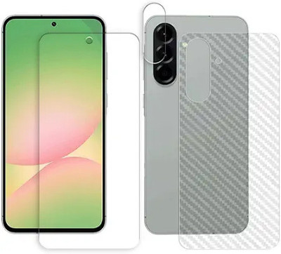 MUTAALI Front and Back Tempered Glass for Samsung Galaxy A56(Pack of 1)