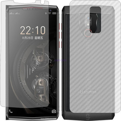 Fasheen Front and Back Tempered Glass for GIONEE M30 (Front Matte Finish & Back 3d Carbon Fiber)(Pack of 2)