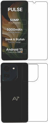 GS Smart Front and Back Tempered Glass for Ai+ Pulse {Flexible}, AIPU68GRE4, Pulse(Pack of 2)