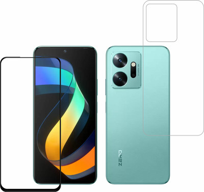Vatsin Front and Back Tempered Glass for infinix zero 20(Pack of 2)