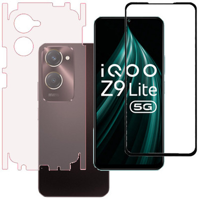 HOBBYTRONICS Front and Back Tempered Glass for iQOO Z9LTE 5G, iQOO Z9LTE, iqoo z9lte 5g, iqoo z9lte(Pack of 1)