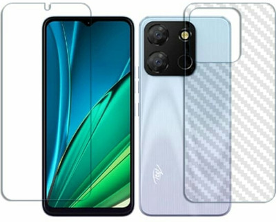 DOWRVIN Front and Back Tempered Glass for Itel A60 Front and back tempered glass(Pack of 2)