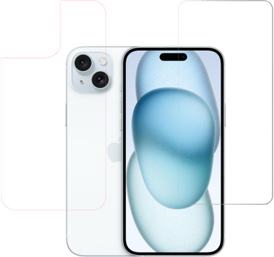 SPRITZEN Front and Back Tempered Glass for Apple iPhone 15 Plus(Pack of 2)