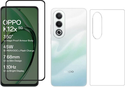 4 YARDS Front and Back Tempered Glass for OPPO K12x 5G (D-Plus)(Pack of 1)