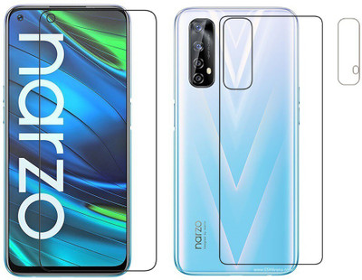 Vatsin Front and Back Tempered Glass for Realme Narzo 20 Pro(Pack of 3)