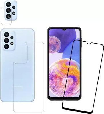 MUTAALI Front and Back Tempered Glass for Samsung Galaxy A23(Pack of 1)