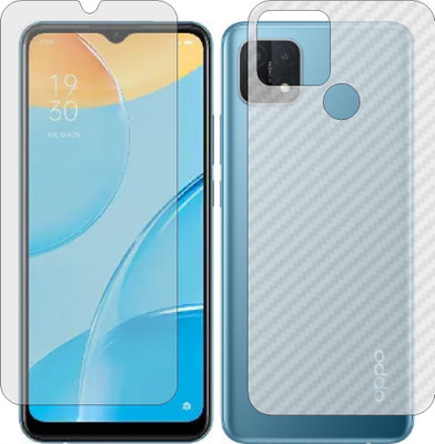 MOBART Front and Back Tempered Glass for OPPO CPH2179 A15S(Pack of 2)