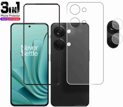 Olonga Front and Back Tempered Glass for ONEPLUS NORD 3 5G(Pack of 3)