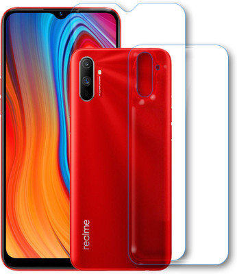 MUTAALI Front and Back Tempered Glass for Realme C3(Pack of 1)
