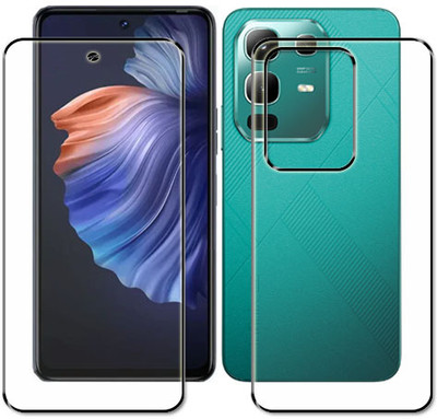 tombik Front and Back Tempered Glass for 4ga-Infinix Note 50X 5G-fb(Pack of 2)