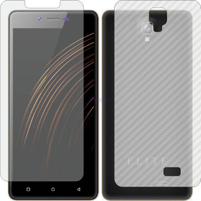 Fasheen Front and Back Tempered Glass for SWIPE ELITE NOTE (Front Matte Finish & Back 3d Carbon Fiber)(Pack of 2)