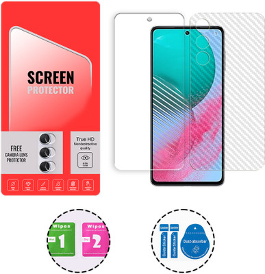 ARBAN Front and Back Tempered Glass for Samsung Galaxy M54 5G (1 FREE CAMERA LENS) WITH FRONTBACK SCREEN PROTECTOR(Pack of 1)
