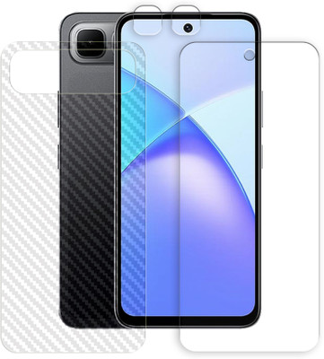 SOMTONE Front and Back Screen Guard for Infinix Smart 10 Plus 4G Tempered Glass Screen Protector | Anti-Scratch | Edge to Edge Full Coverage | 9H Hardness ( 1 FRONT SCREEN GUARD + 1 BACK CARBON FIBER SKIN + 1 CAMERA LENS PROTECTOR )(Pack of 1) SOMTONE Front and Back Screen Guard for Infinix Smart 10 Plus 4G Tempered Glass Screen Protector | Anti-Scratch | Edge to Edge Full Coverage | 9H Hardness ( 1 FRONT SCREEN GUARD + 1 BACK CARBON FIBER SKIN + 1 CAMERA LENS PROTECTOR )(Pack of 1)