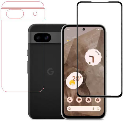ECMERED Front and Back Tempered Glass for Google Pixel 8a, GOOGLE PIXEL 8A, Pixel 8a, PIXEL 8A(Pack of 1)