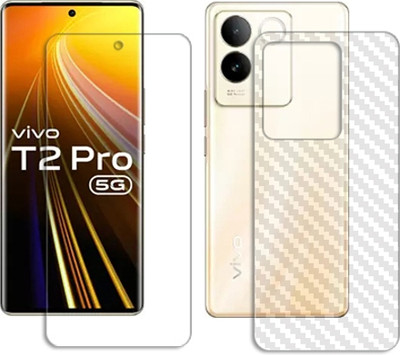 SOMTONE Front and Back Tempered Glass for vivo T2 Pro 5G FRONT BACK SCREEN GUARD(Pack of 1)