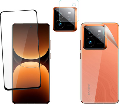 Ten To 11 Front and Back Tempered Glass for Realme GT 7, Realme GT 7 [With Rear Camera Lens Guard](Pack of 3)