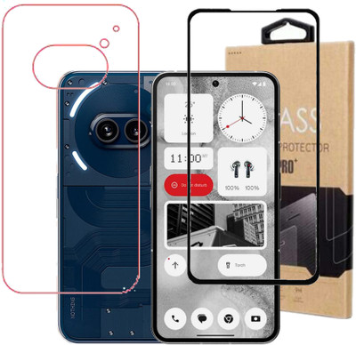 KMPERED Front and Back Tempered Glass for Nothing Phone 2A(Pack of 1)