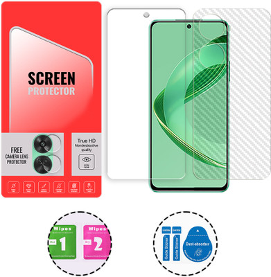 SOMTONE Front and Back Tempered Glass for Huawei nova 11 SE 4G (1 FREE CAMERA LENS) WITH FRONTBACK SCREEN PROTECTOR(Pack of 1)