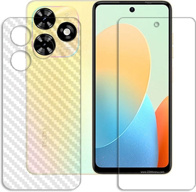 ARBAN Front and Back Tempered Glass for Tecno Pop 8 FRONT BACK SCREEN GUARD(Pack of 1)