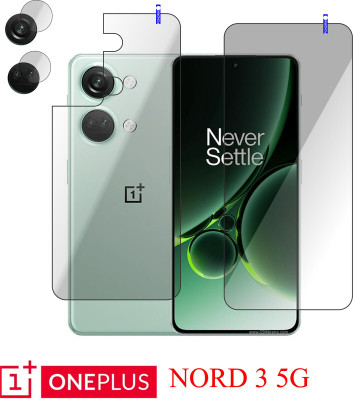 Cinzia Front and Back Tempered Glass for OnePlus Nord 3 5G(Pack of 3)