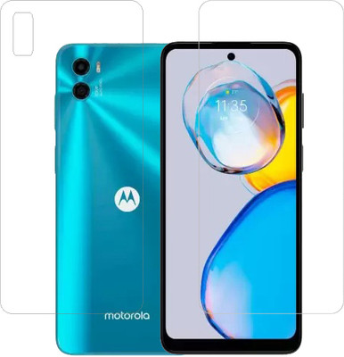 ECMERED Front and Back Tempered Glass for Motorola E32, moto e32, Motorola moto E32(Pack of 1)