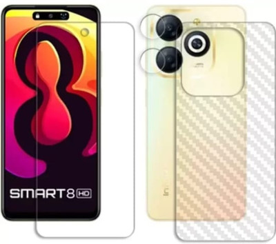 DB Front and Back Tempered Glass for INFINIX SMART 8 HD FRONT AND BACK TEMPERED GLASS(Pack of 2)