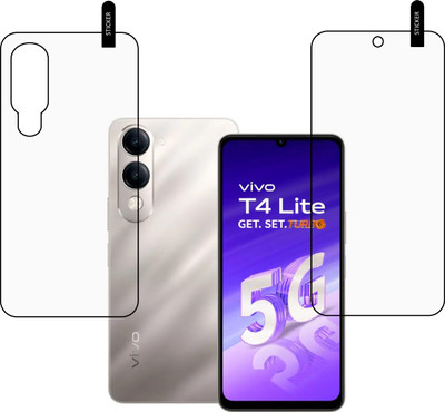 MOBKAVACH Front and Back Tempered Glass for Vivo T4 Lite 5G,vivo t4 lite 5g,vivo t4 lite(Pack of 2)