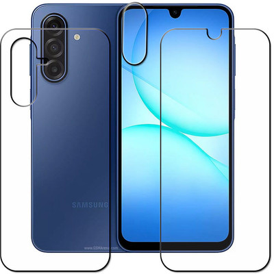 tombik Front and Back Tempered Glass for 29ee-Samsung Galaxy A17-fb,lens(Pack of 3)