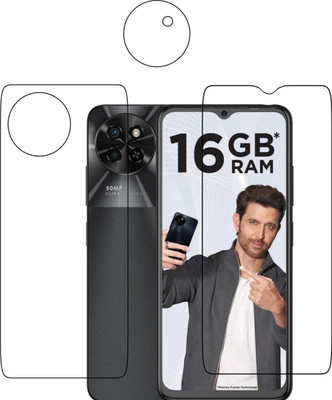 Winkoba Front and Back Tempered Glass for Itel s23(Pack of 3)