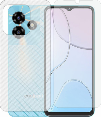 MOBART Front and Back Tempered Glass for Coolpad C 15(Pack of 2)