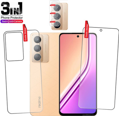 Clickbit Front and Back Tempered Glass for Realme P3x 5G(Pack of 3)