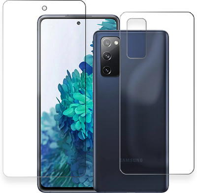 SOMTONE Front and Back Tempered Glass for Samsung Galaxy S20 FE FRONT BACK(Pack of 1)