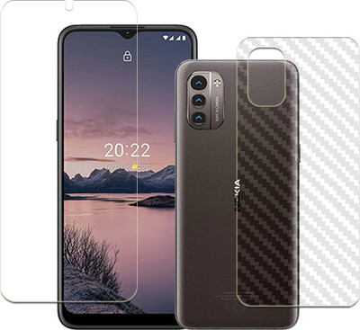 SOMTONE Front and Back Tempered Glass for Nokia G21 FRONT BACK(Pack of 1)