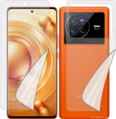 ZINGTEL Front and Back Tempered Glass for VIVO X80 5G (Edge To Edge TPU Full Coverage)(Pack of 1)