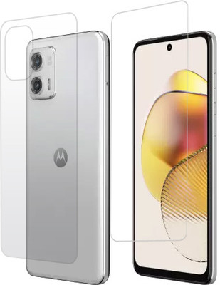 HOBBYTRONICS Front and Back Tempered Glass for MOTOROLA g73 5G, MOTOROLA g73, moto g73, moto g73 5g(Pack of 1)
