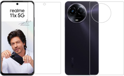 4 YARDS Front and Back Tempered Glass for realme 11x 5G(Pack of 1)