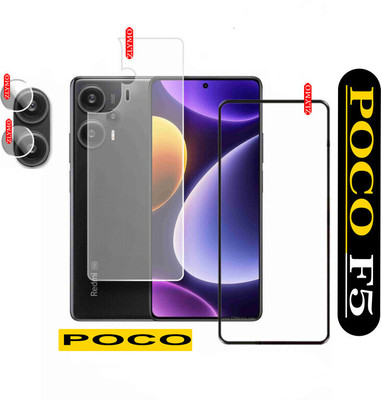 Cinzia Front and Back Tempered Glass for POCO F5(Pack of 2)