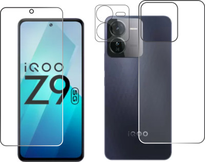 chakoor Front and Back Tempered Glass for IQOO Z9 5g(Pack of 3)