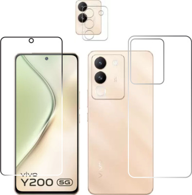chakoor Front and Back Tempered Glass for vivo Y200 5G(Pack of 3)