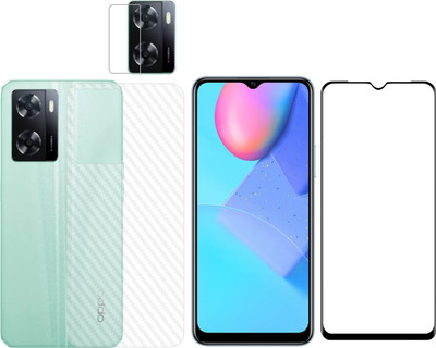 Ten To 11 Front and Back Tempered Glass for Oppo A57, Oppo A57 (Back Carbon Fiber)(Pack of 3)
