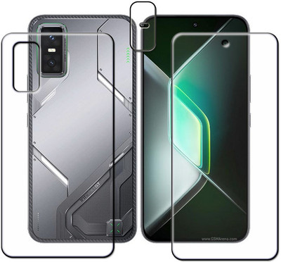tombik Front and Back Tempered Glass for 6sse-Infinix GT 30 Pro-fb,lens(Pack of 3)