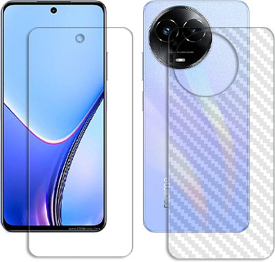 SOMTONE Front and Back Tempered Glass for Realme V50s FRONT BACK SCREEN GUARD(Pack of 1)