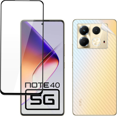 Vatsin Front and Back Tempered Glass for Infinix Note 40 5G(Pack of 2)
