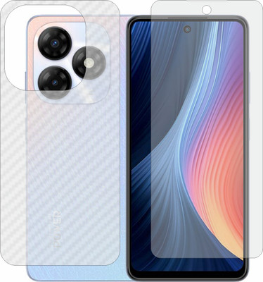 Mobling Front and Back Tempered Glass for Itel P55(Pack of 2)