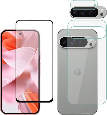 Vatsin Front and Back Tempered Glass for Google Pixel 9 Pro XL, Google Pixel 9 Pro XL [With Rear Camera Lens Guard](Pack of 3)