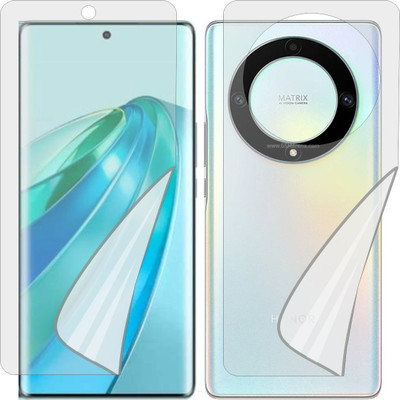 ZINGTEL Front and Back Tempered Glass for HONOR X9a (Edge To Edge TPU Full Coverage)(Pack of 1)